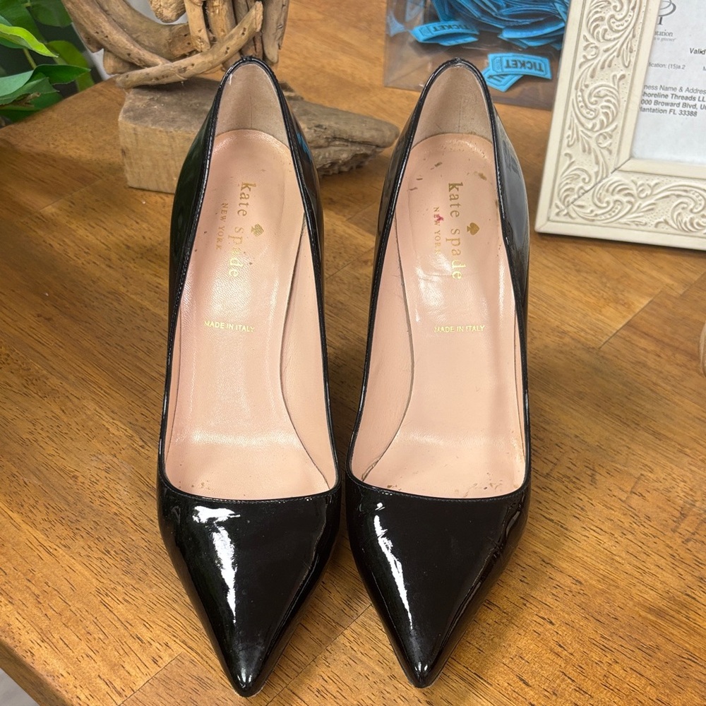 Kate Spade Black Patent Leather Heels